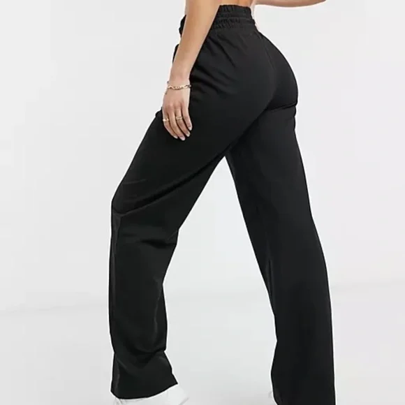 ASOS Black Organic Cotton Straight Leg Sweatpants - Picture 4 of 4